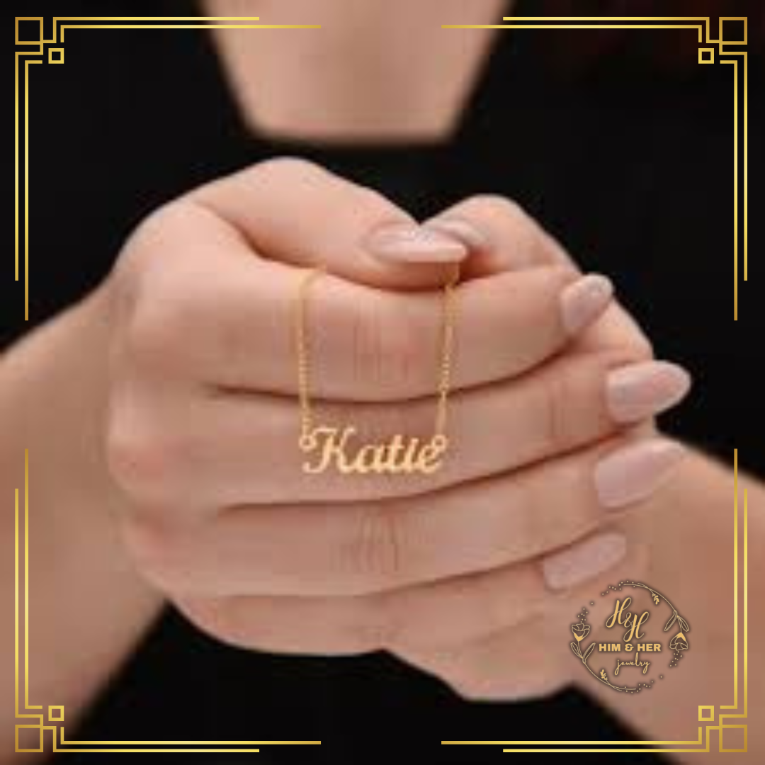 Customized Jewelry Name Necklace without Stone | Gold | Silver