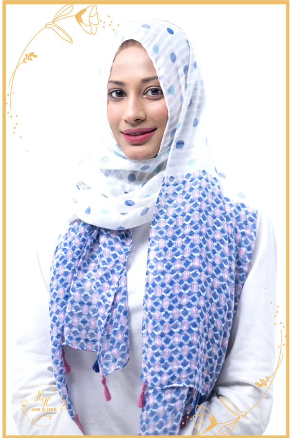 Arabi Lawn Hijab (Blue 2)