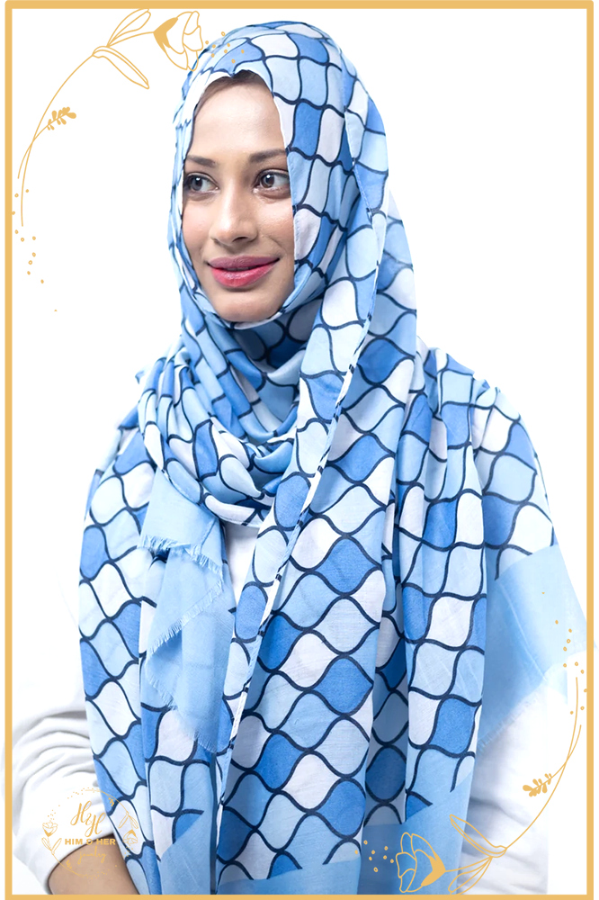 Arabi Lawn Hijab (Blue)