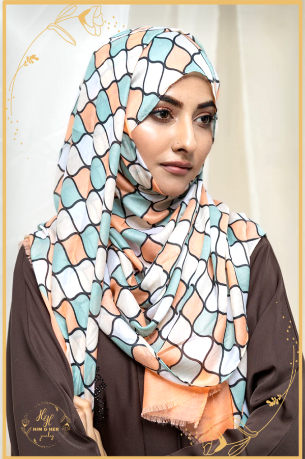 Arabi Lawn Hijab (Orange)