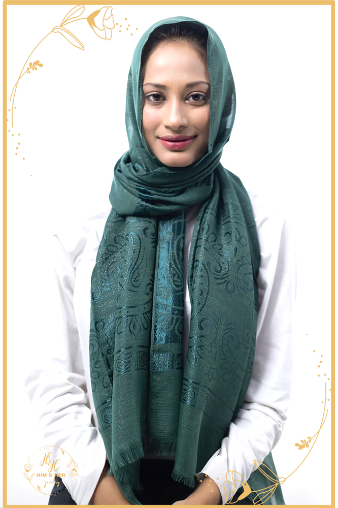 Moonlit Grace Hijab (Green)