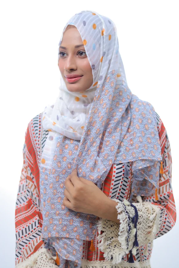 Arabi Lawn Hijab (Purple) - Image 2
