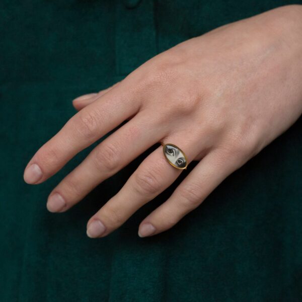 Customized Jewelry Eyes Ring Gold | Silver - Image 4